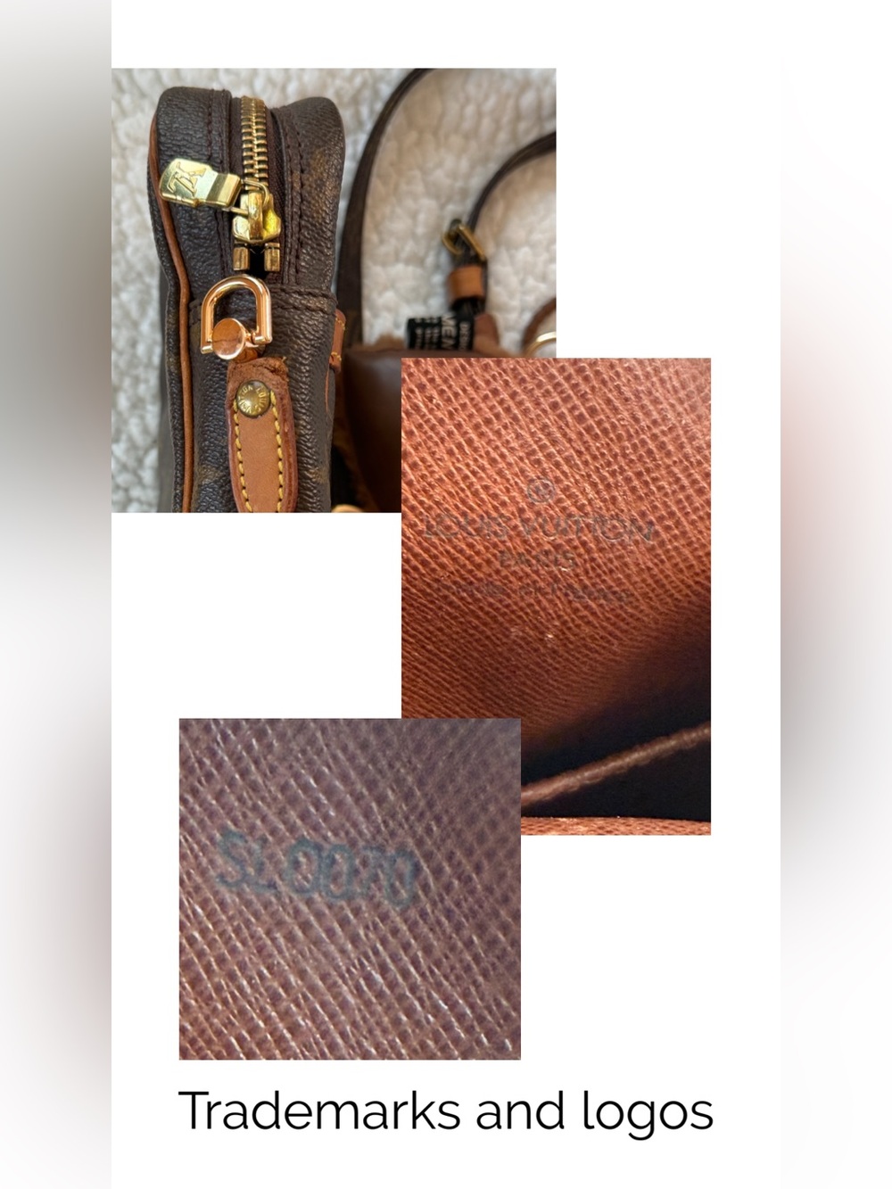 Authentic: Vintage, Louis Vuitton Danube Shoulder/ Crossbody Bag - Picture 10 of 11